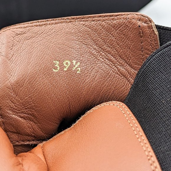 Frame Paris Women Le Holland Leather Rubber Brown Chelsea Boots 8US EUR 38.5 - Picture 10 of 12